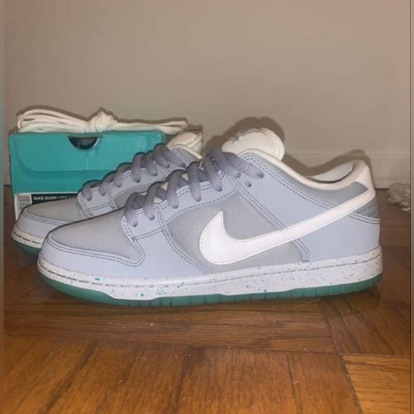 Nike SB Dunk Low Wolf Grey Marty McFly Mens Size 8 * RARE VINTAGE * - Picture 3 of 12